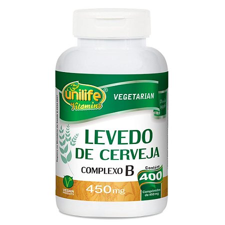 Levedo de Cerveja 450mg 400 comp. - Unilife