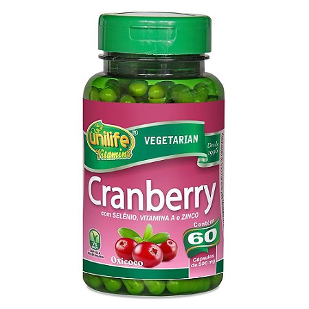 Cranberry 500mg 60 cáps - Unilife