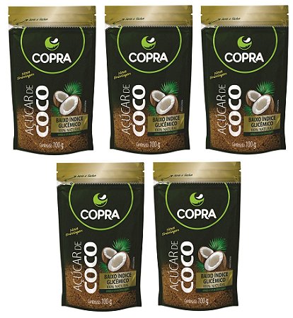 Kit 5uni Açúcar de Coco 100gr - Copra