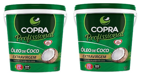 Kit 2uni Óleo de Coco Extravirgem Balde 3,2kg - Copra