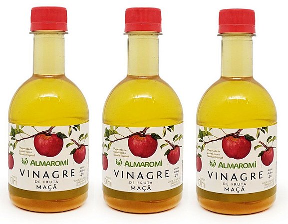 Kit 3uni Vinagre de Maçã 400ml - Almaromi