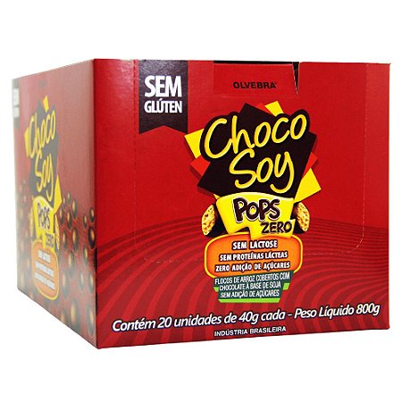 20uni Pops Zero 40gr - Chocosoy