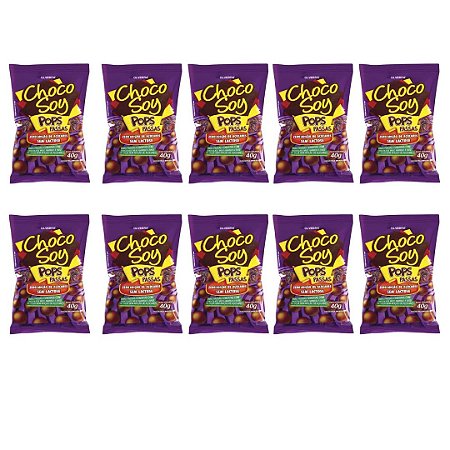 10uni Pops Passas 40gr - Chocosoy