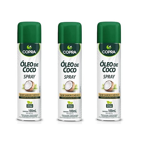 3uni Óleo de Coco sem sabor Spray 100ml - Copra