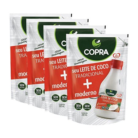 4uni Leite de Coco Pouch 200ml - Copra