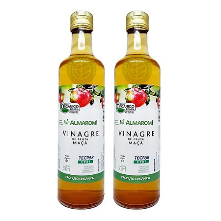 Kit 2uni Vinagre de Maçã Orgânico 500ml - Almaromi