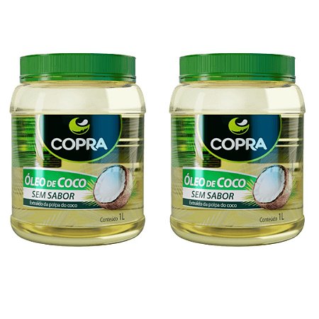 Kit 2uni Óleo de Coco (sem sabor) 1 Litro - Copra