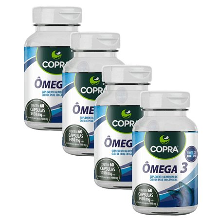 Kit 4uni Ômega 3 60 cáps - Copra