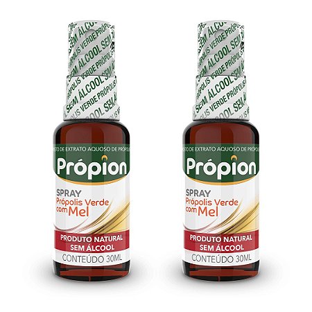 Kit 2uni Própion Spray - Própolis com Mel Sem Álcool (30ml) - Baldoni