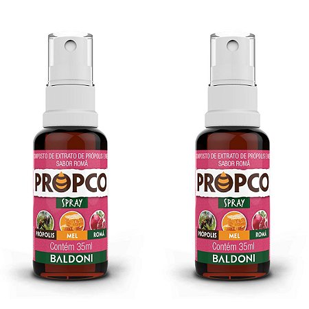 Kit 2uni Propco Spray de Própolis, Mel e Romã (35ml) - Baldoni