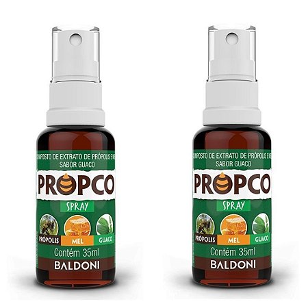Kit 2uni Propco Spray de Própolis, Mel e Guaco (35ml) - Baldoni