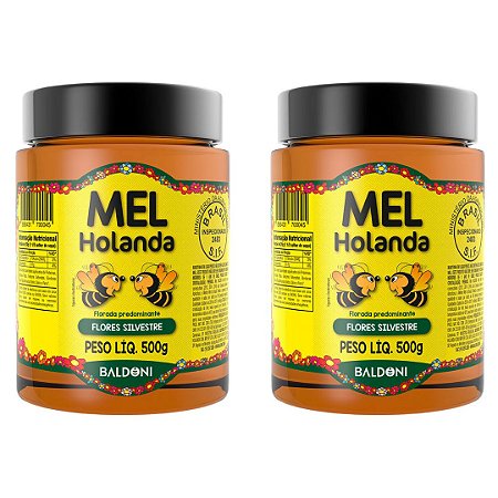 Kit 2uni Mel Silvestre Holanda 500gr - Baldoni
