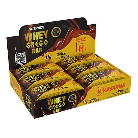 Whey Grego Bar Doce de Leite Havanna 12X40g - Nutrata