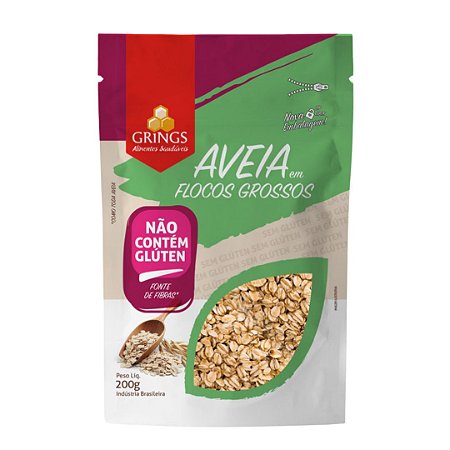 Aveia Flocos Grossos 200g - Grings