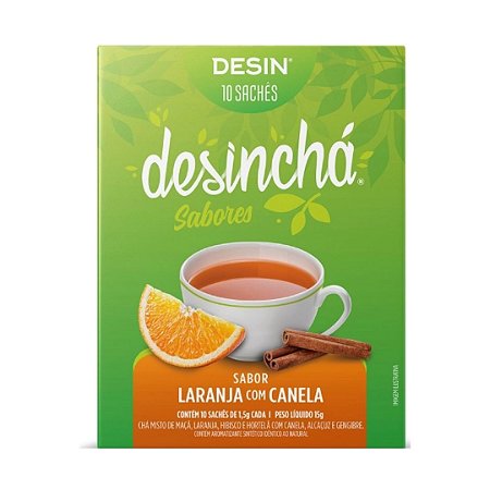 Desincha laranja com Canela 10 Saches - Desinchá