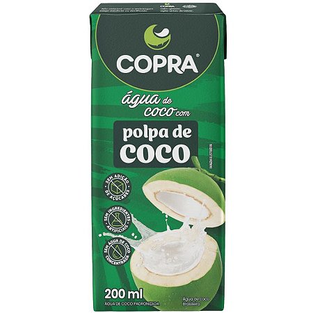 Água de Coco com Polpa de Coco 200ml - Copra