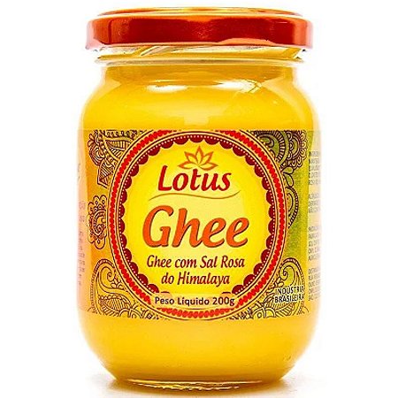 Ghee com Sal Rosa 200g - Lotus