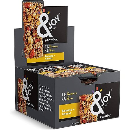 Barra Proteína Banana Canela display 12uni de 35g - &Joy