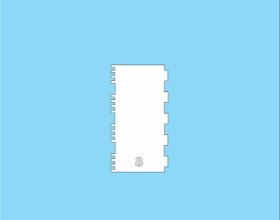 Espátula Para Bolo Tradicional Nº8