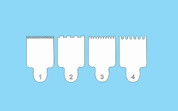 Kit Mini Espátula Para Bolo (4und) Nº1