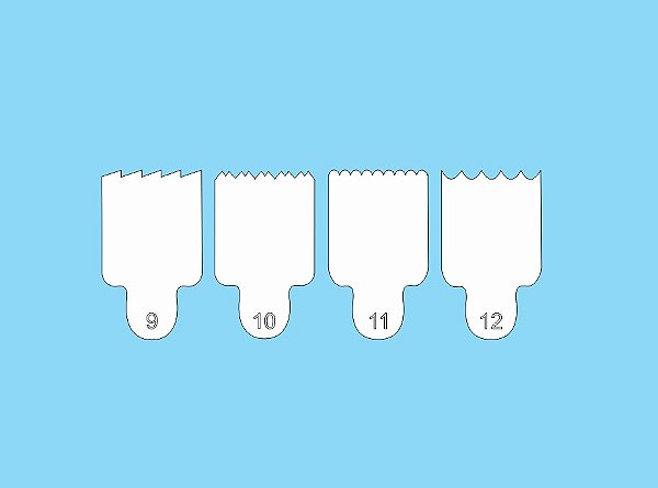 Espátula Para Bolo Mini Kit (4und) Nº3