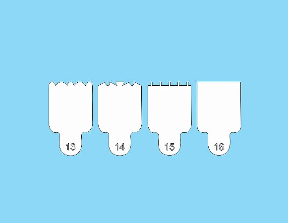 Espátula Para Bolo Mini Kit (4und) Nº4