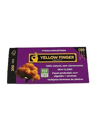 PITEIRA YELLOW FINGER CBD DOUBLE COTTON BROWN