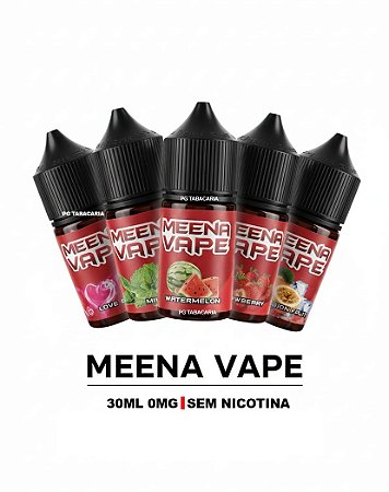 LÍQUIDO MEENA VAPE 30ML 0MG SABORES (SEM NICOTINA)