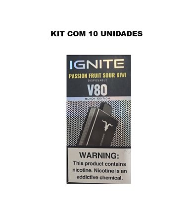 KIT ATACADO COM 10 IGNITE V80 8000 PUFFS SABORES