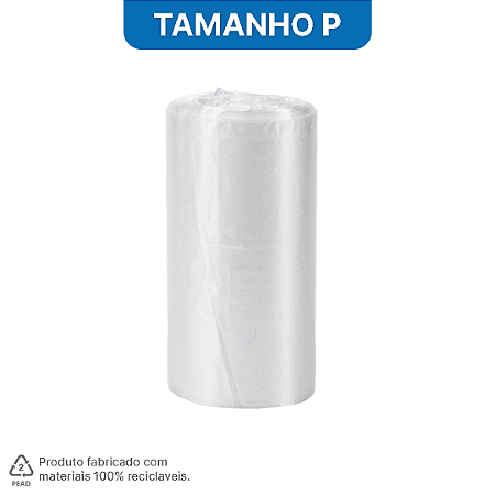 01 Rolo com 30 sacos plásticos transparentes HomeBag Multiuso Refil P