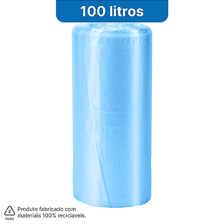 01 Rolo com 10 Sacos de Lixo 100 Litros - HomeBag Premium