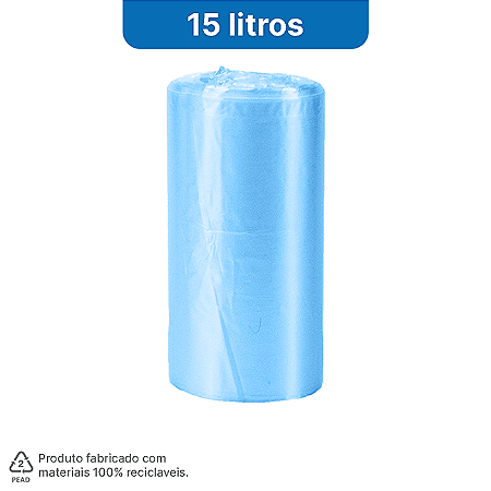 01 Rolo com 40 Sacos de Lixo 15 Litros - HomeBag Premium