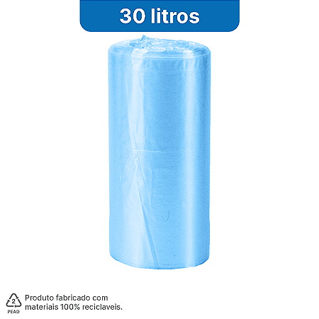 01 Rolo com 20 Sacos de Lixo 30 Litros - HomeBag Premium