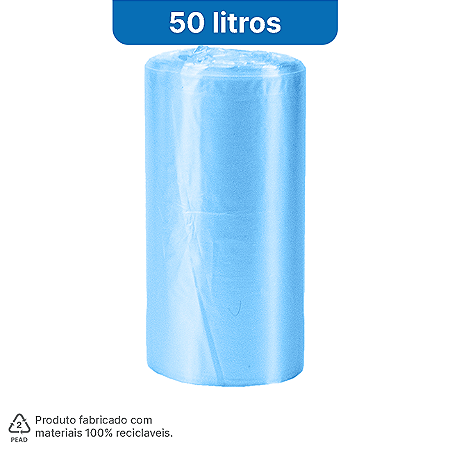 01 Rolo com 20 Sacos de Lixo 50 Litros - HomeBag Premium