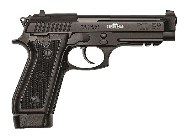 PISTOLA TAURUS 59S .380 CARBONO FOSCO