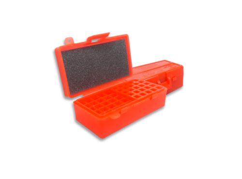 CAIXA SHOTGUN PARA 50 CARTUCHOS CAL 380/9MM/22 VERMELHA