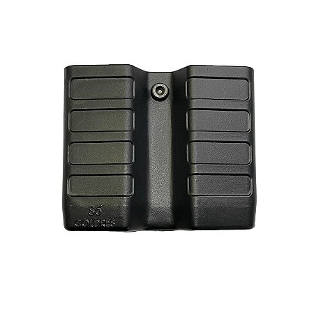 (SC120) PORTA CARREGADOR DUPLO UNIVERSAL PASSADOR DE CINTO SÓ COLDRE