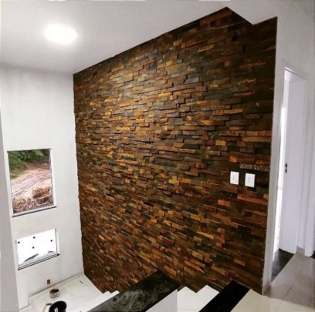 Revestimento Pedra Ferro Filete 5 Livre Ferrugem - M²