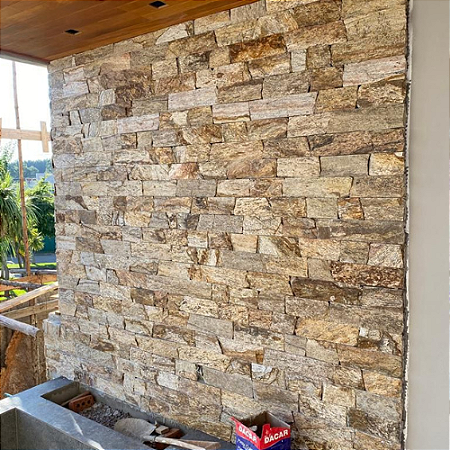 Revestimento Pedra Espanha Amarela Salgueiro Irregular M²