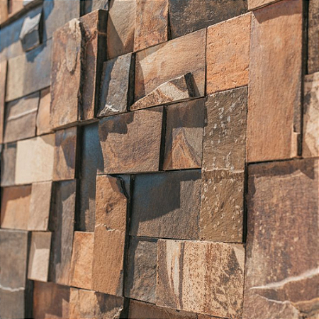Revestimento Mosaico de Pedra Ferro Ferrugem 30x30cm - UND