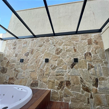 Revestimento Pedra Madeira Bruta Amarela M²