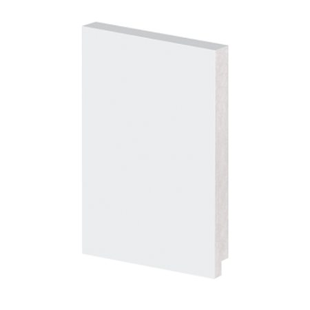 Rodapé Poliestireno 20cm Liso Branco 50020 Arquitech (Barra de 2.40m)