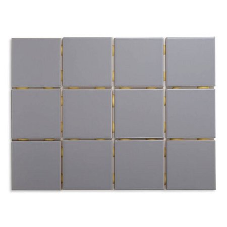 Revestimento Pastilha Cerâmica - Cinza Médio 10 x 10cm para Área Interna - M²