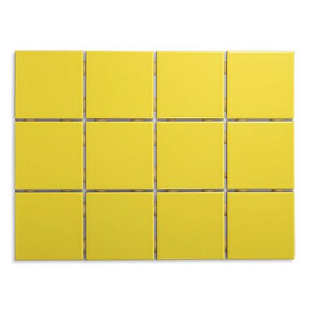 Revestimento Pastilha Cerâmica - Canário 10 x 10cm para Área Interna - M²