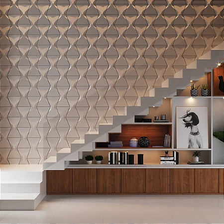 Revestimento 3D de Cimento Cinza Athenas - M²