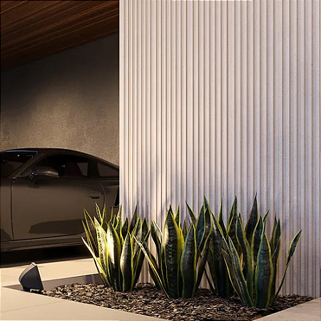 Revestimento 3D de Cimento Cinza Ripped 98x40cm - M²
