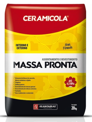 Ceramicola Massa Pronta 4,5 MPA  (Interno e Externo) 20kg