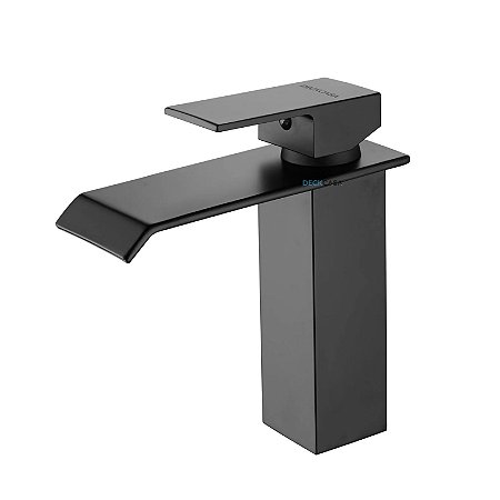 Misturador Monocomando De Mesa Pta Baixa Acabamento Fosco Cor Preto/ Banheiro Casca - DC-6006BP
