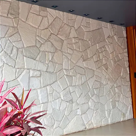 Revestimento Quartzito Atacama Branco Cinza - M²