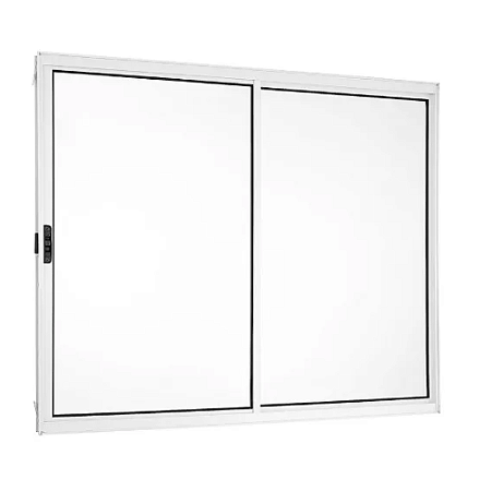 Janela Duas Folhas Alumínio Branco - Linha Quality